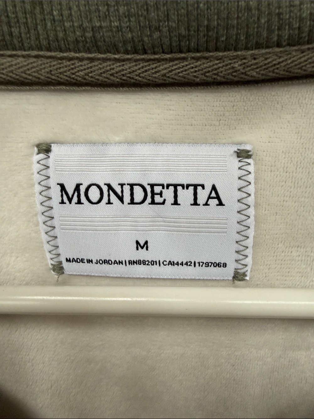 Mondetta Women's Heathered Full-Zip Fleece Jacket- Sage Color - Size Medium - Picture 4 of 9